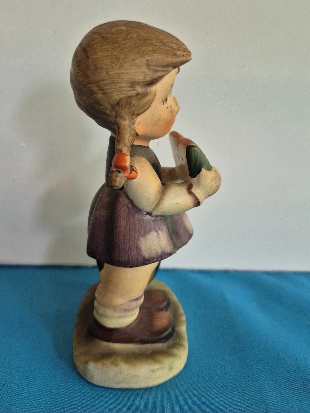 Napcoware Girl Eating Watermelon Figurine Vintage Hummel Style C7656 Japan